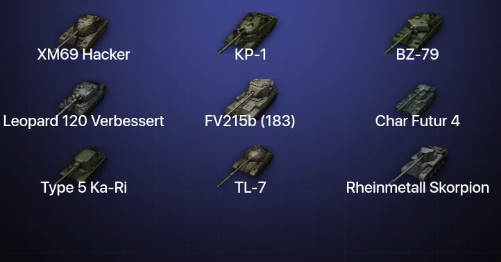 World of Tanks — 10 Топов | BZ-79 | XM69 Hacker | Leopard 120 Verbessert | КР-1 