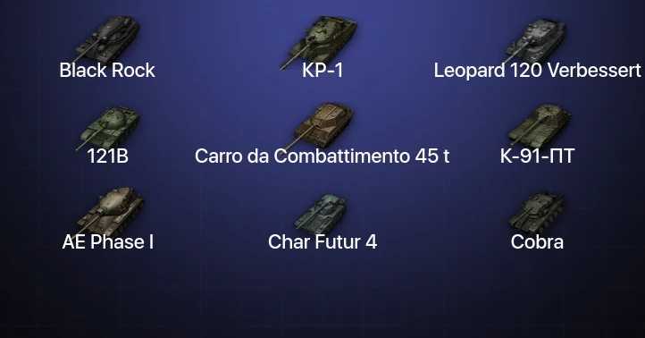 World of Tanks — 27 Топов | Leopard 120 Verbessert | Carro da Combattimento 45 t | Black Rock | КР-1 