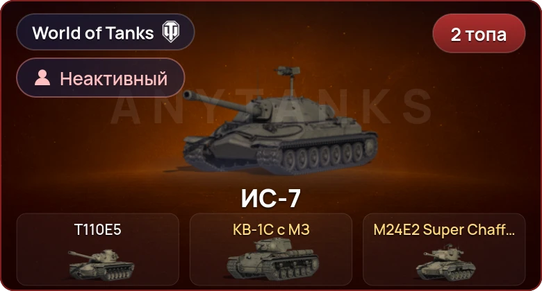 World of Tanks — Неактив | 2 Топа  