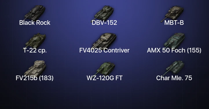 Аккаунт World of Tanks: 16 Топов | DBV-152 | FV4025 Contriver | MBT-B | Т-22 ср. 