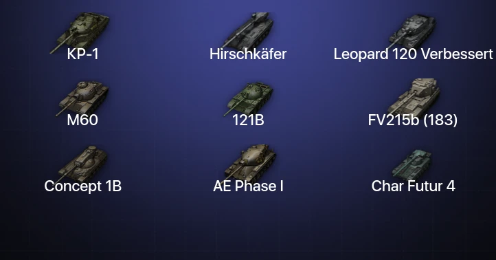 World of Tanks — 25 Топов | Hirschkäfer | Leopard 120 Verbessert | КР-1 