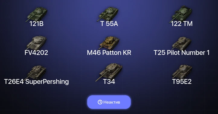 World of Tanks — Неактив | 9 Топов  
