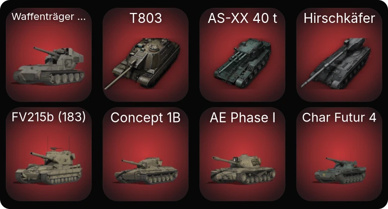 World of Tanks (EU) — 37 Топов | T803 | AS-XX 40 t | Hirschkäfer 