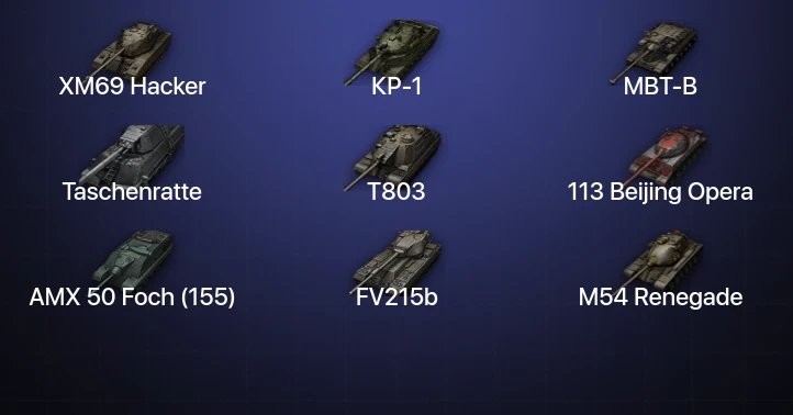 World of Tanks — 35 Топов | XM69 Hacker | КР-1 | Taschenratte | T803 