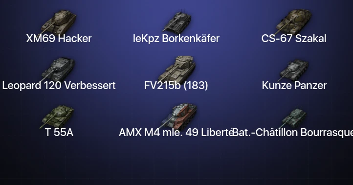World of Tanks — 23 Топа | CS-67 Szakal | XM69 Hacker | leKpz Borkenkäfer | Leopard 120 Verbessert 