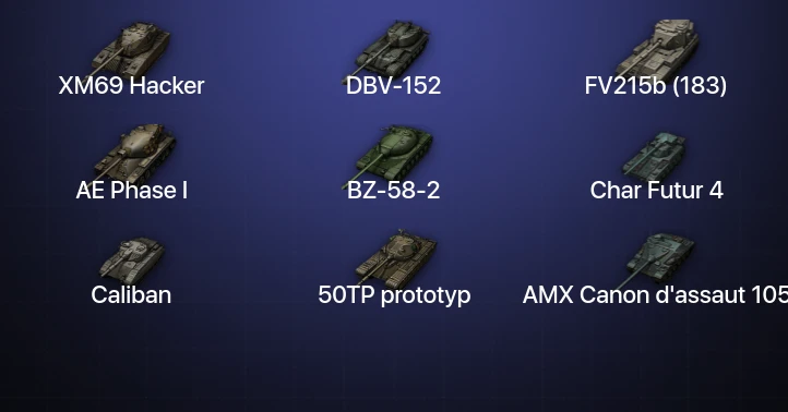 World of Tanks (EU) — 25 Топов | DBV-152 | XM69 Hacker 