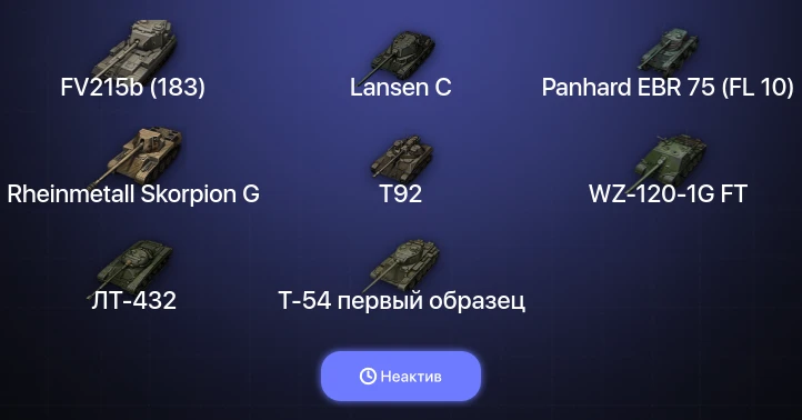 World of Tanks — Неактив | 12 Топов  