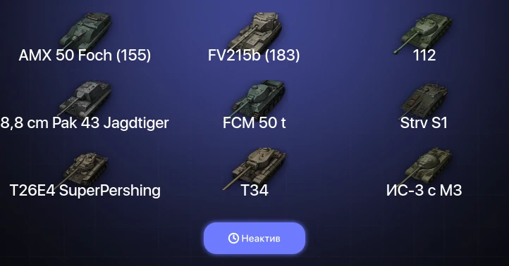 World of Tanks — Неактив | 14 Топов  