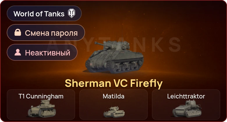 World of Tanks — Неактив | 1 Прем  | Смена пароля