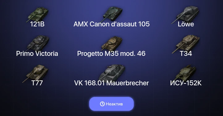 World of Tanks — Неактив | 5 Топов  