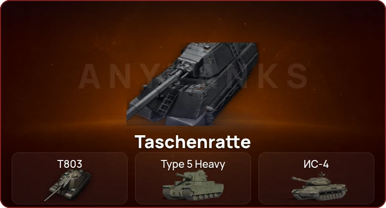 World of Tanks — Неактив | 15 Топов | Taschenratte | T803  | Смена пароля