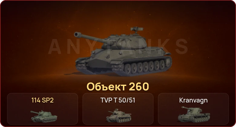 World of Tanks — Неактив | 15 Топов | Объект 260 
