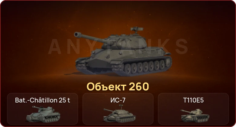 World of Tanks — Неактив | 9 Топов | Объект 260  | Смена пароля