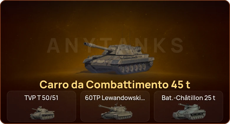 World of Tanks — 17 Топов | Carro da Combattimento 45 t 
