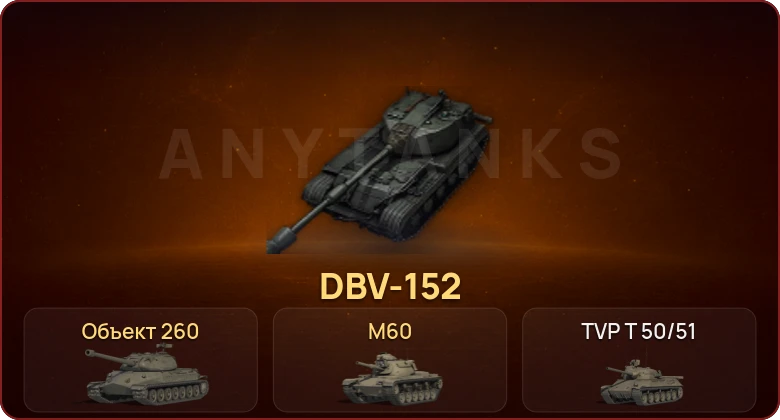 World of Tanks — Неактив | 22 Топа | DBV-152 | Объект 260  | Смена пароля