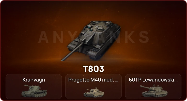 World of Tanks — Неактив | 11 Топов | T803 