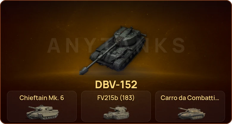 World of Tanks — 20 Топов | Hirschkäfer | Chieftain Mk. 6 | DBV-152 | Carro da Combattimento 45 t 
