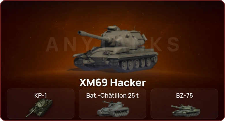 World of Tanks — Неактив | 12 Топов | XM69 Hacker | КР-1 