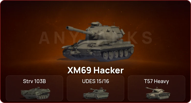 World of Tanks — Неактив | 5 Топов | XM69 Hacker 