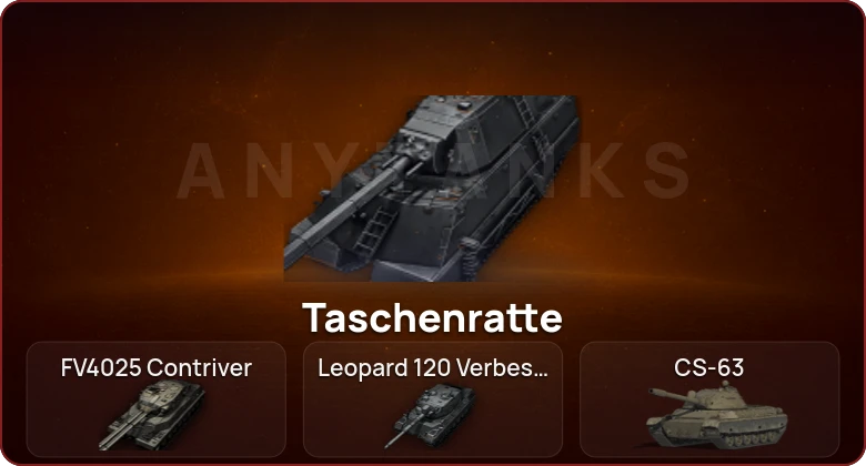 World of Tanks — Неактив | 9 Топов | Taschenratte | FV4025 Contriver | Leopard 120 Verbessert  | Смена пароля
