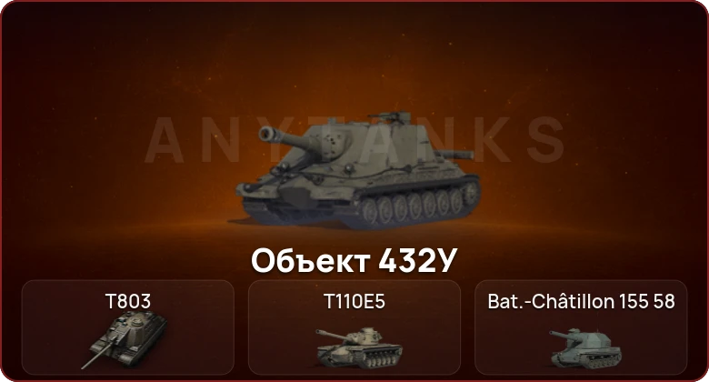 World of Tanks — Неактив | 6 Топов | Объект 432У | T803 