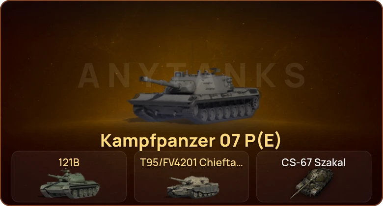 Аккаунт World of Tanks: 39 Топов | CS-67 Szakal | T95/FV4201 Chieftain | Kampfpanzer 07 P(E) 