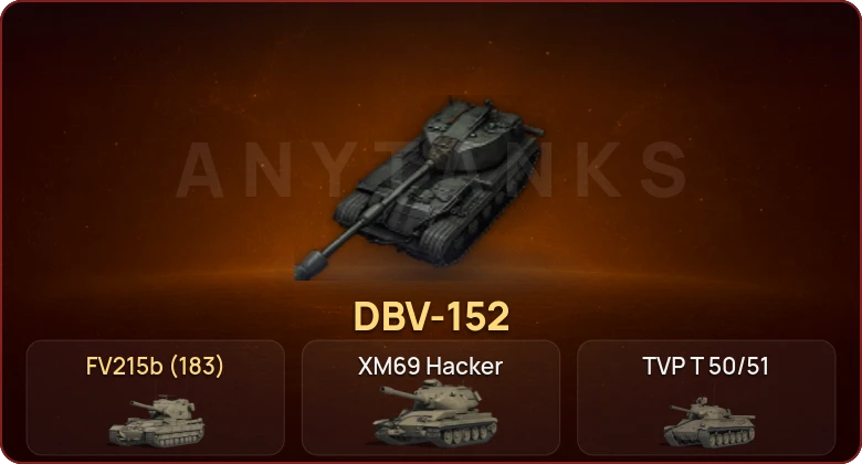 World of Tanks — Неактив | 25 Топов | XM69 Hacker | DBV-152 