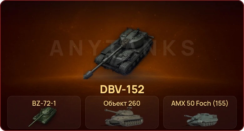 World of Tanks — Неактив | 29 Топов | DBV-152 | BZ-72-1 | Carro da Combattimento 45 t | Объект 260  | Смена пароля