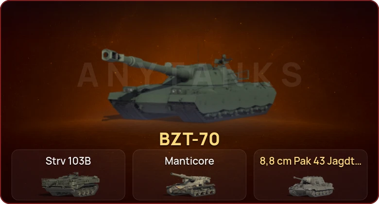 World of Tanks — Неактив | 3 Топа | BZT-70  | Смена пароля