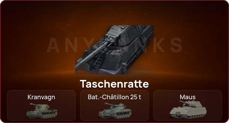 World of Tanks — Неактив | 16 Топов | Taschenratte 