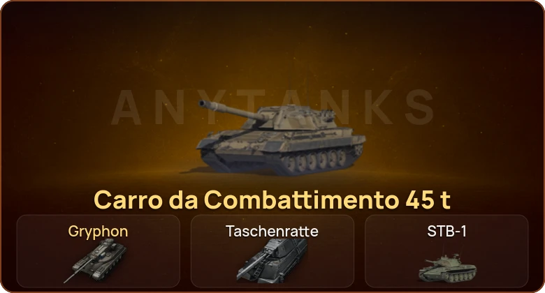 World of Tanks — 20 Топов | Taschenratte | Carro da Combattimento 45 t 