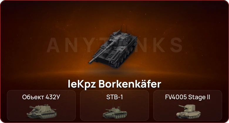 World of Tanks — Неактив | 8 Топов | leKpz Borkenkäfer | Объект 432У  | Смена пароля