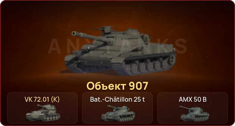 World of Tanks — Неактив | 20 Топов | Объект 907 | VK 72.01 (K)  | Смена пароля