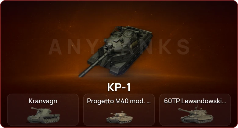 World of Tanks — Неактив | 16 Топов | КР-1  | Смена пароля