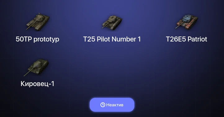 Мир Танков — Неактив | 4 Топа  