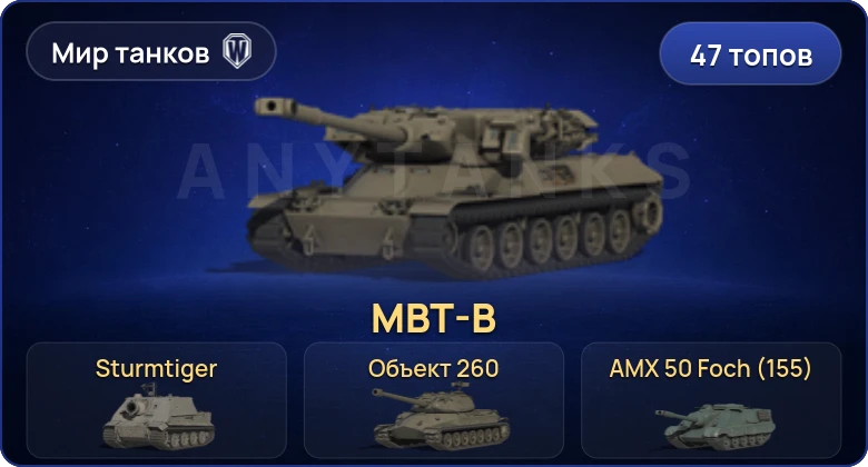 Мир Танков — 47 Топов | Sturmtiger | MBT-B | Объект 260 