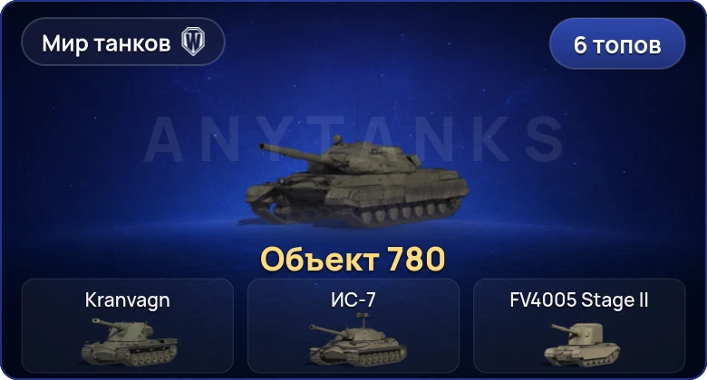 Мир Танков — 6 Топов | Объект 780 