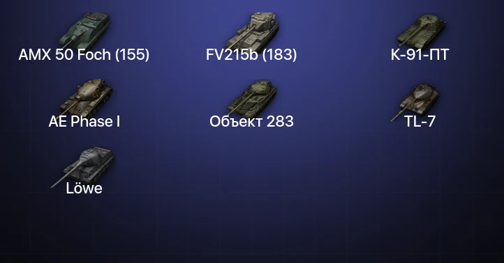 Мир Танков — 13 Топов | FV215b (183) 