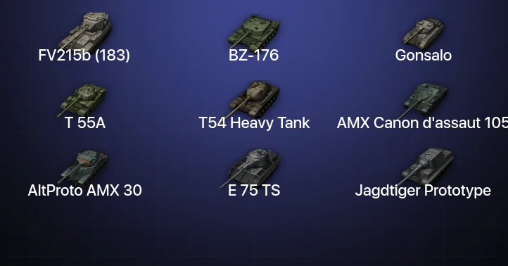Мир Танков — 16 Топов | FV215b (183) | BZ-176 
