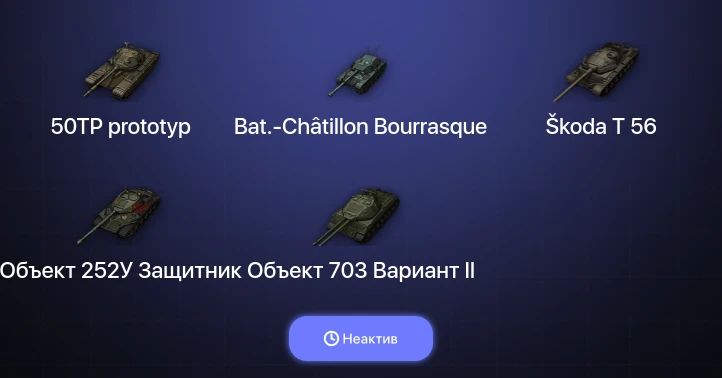 Мир Танков — Неактив | 2 Топа  