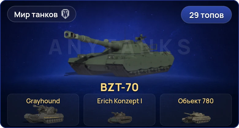 Мир Танков — 29 Топов | Объект 780 | Grayhound | Erich Konzept I | Объект 279 