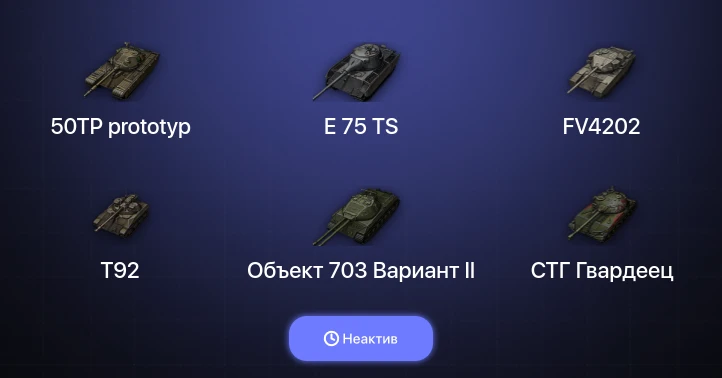 Мир Танков — Неактив | 4 Топа  