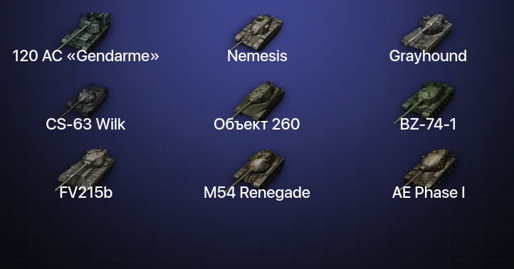 Мир Танков — 46 Топов | CS-63 Wilk | Объект 260 | BZ-74-1 | 120 AC «Gendarme» 