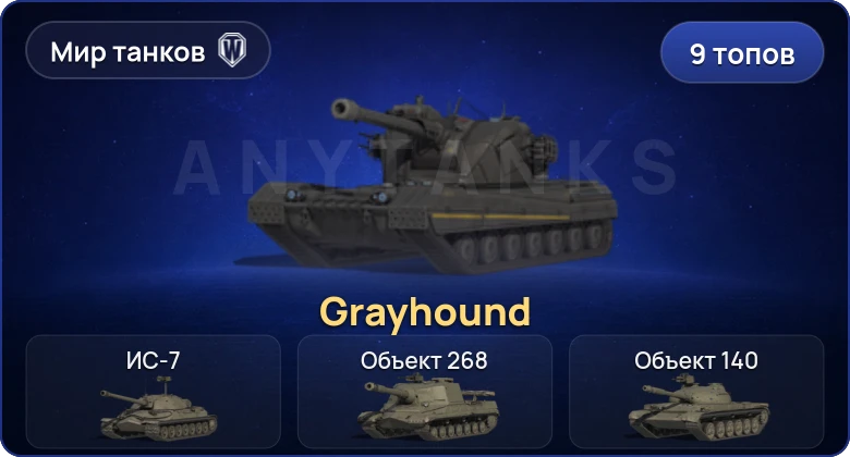 World of Tanks (RU) — 9 Топов | Grayhound 