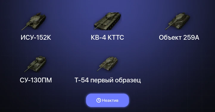 Мир Танков — Неактив | 2 Топа  