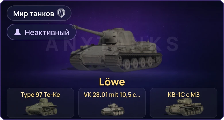 World of Tanks (RU) — Неактив | 11 Премов 