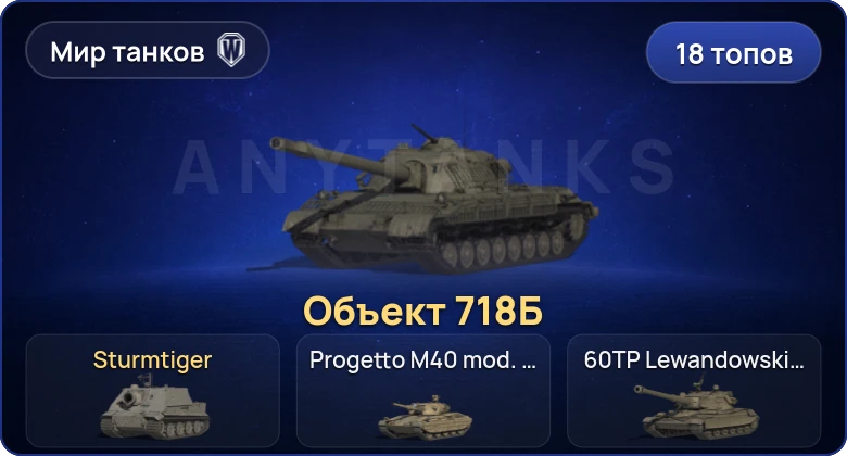 Мир Танков — 18 Топов | Объект 718Б | Sturmtiger | Объект 279 