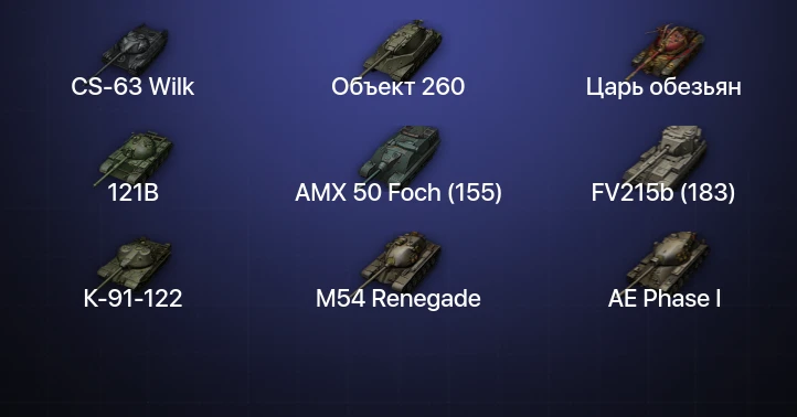 Мир Танков — 32 Топа | CS-63 Wilk | Объект 279 | Объект 260 | FV215b (183) 