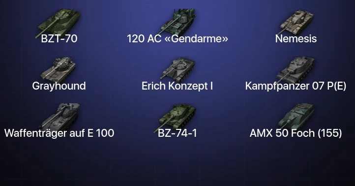 Мир Танков — 34 Топа | Waffenträger auf E 100 | Kampfpanzer 07 P(E) | BZ-74-1 | BZ-176 