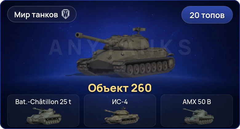 Мир Танков — 20 Топов | Объект 260 